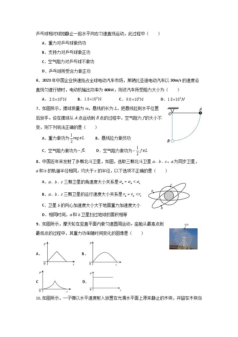 2024常州联盟学校高一下学期3月阶段调研考试物理含答案02