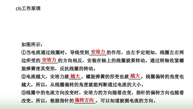 人教版高中物理选择性必修第二册第一章安培力与洛伦兹力第一节磁场对通电导线的作用力课件第8页