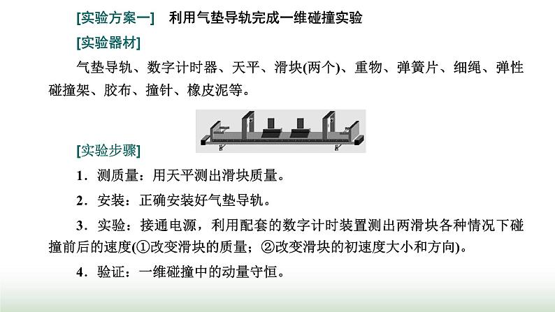 人教版高中物理选择性必修第一册第一章动量守恒定律第四节实验：验证动量守恒定律课件02