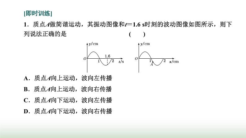 人教版高中物理选择性必修第一册第三章机械波习题课2振动图像与波动图像波的多解问题课件第7页