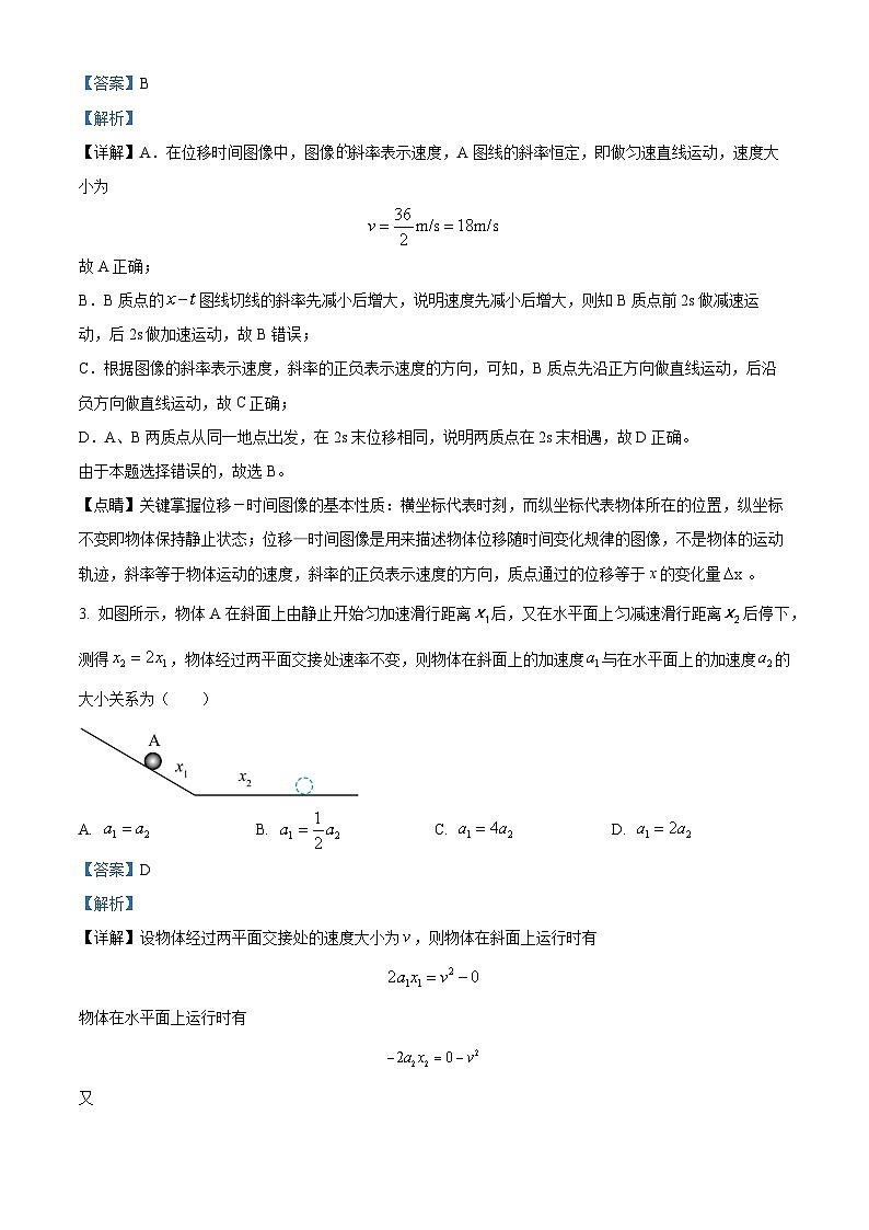 辽宁省普通高中2023-2024学年高一下学期3月开学考试物理试题（原卷版+解析版）02