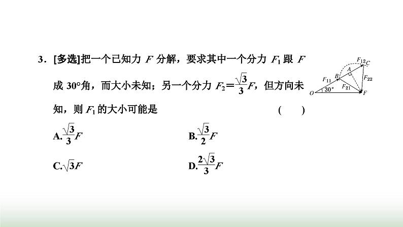 粤教版高中物理必修第一册第三章相互作用章末小结与素养评价课件第8页