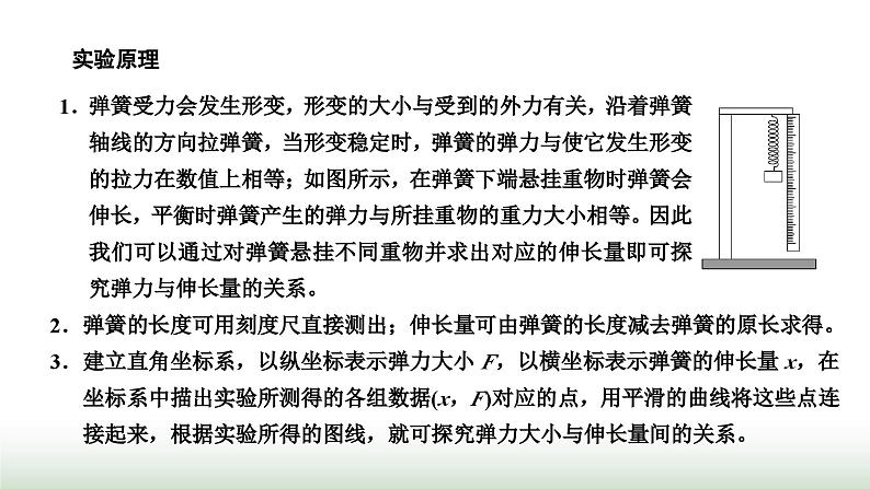 人教版高中物理必修第一册第三章相互作用力第一节第二课时实验：探究弹簧弹力与形变量的关系课件02