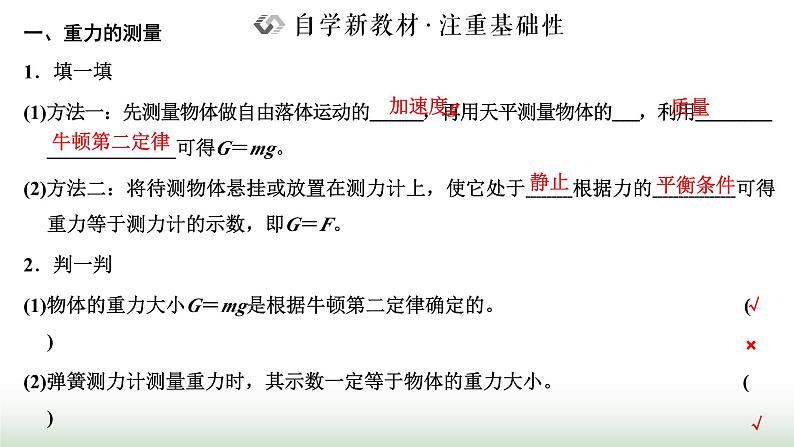 人教版高中物理必修第一册第四章运动和力的关系第六节超重和失重课件第2页
