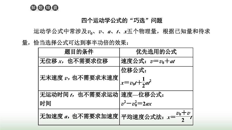 人教版高中物理必修第一册第二章匀变速直线运动的研究习题课一匀变速直线运动的推论课件第7页