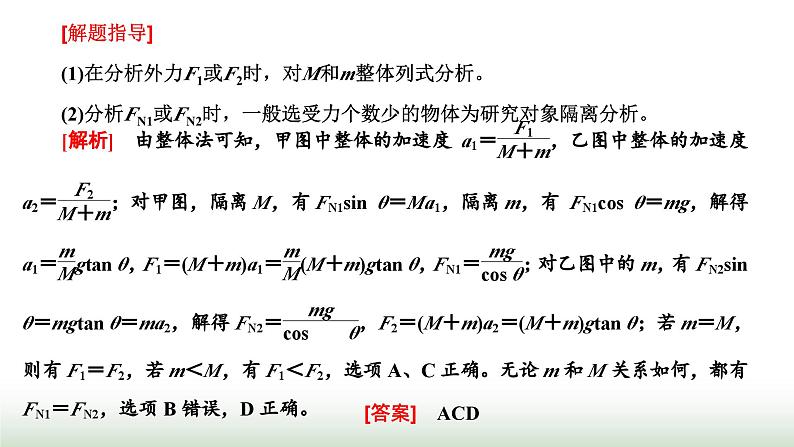 人教版高中物理必修第一册第四章运动和力的关系章末小结与素养评价课件第5页