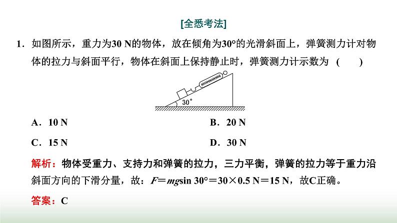 人教版高中物理必修第一册常考点11-常考点21课件第2页