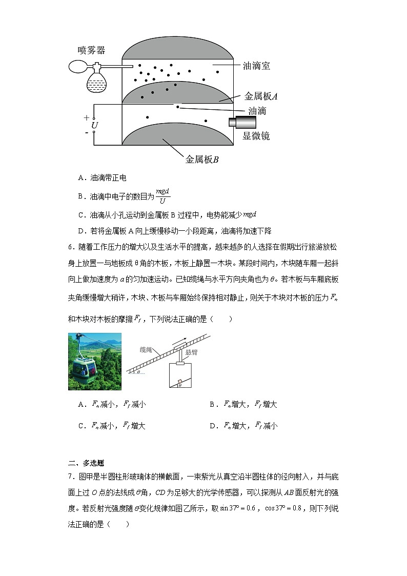 湖南省2023-2024学年高三下学期质量调研卷（二）物理试题（Word版附解析）第3页