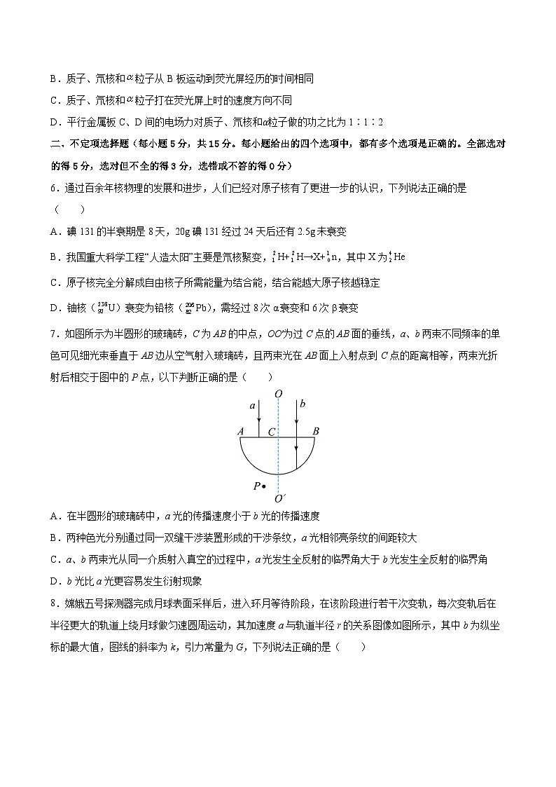 2024届天津市高三学业水平等级性考试物理模拟试题（八）第3页