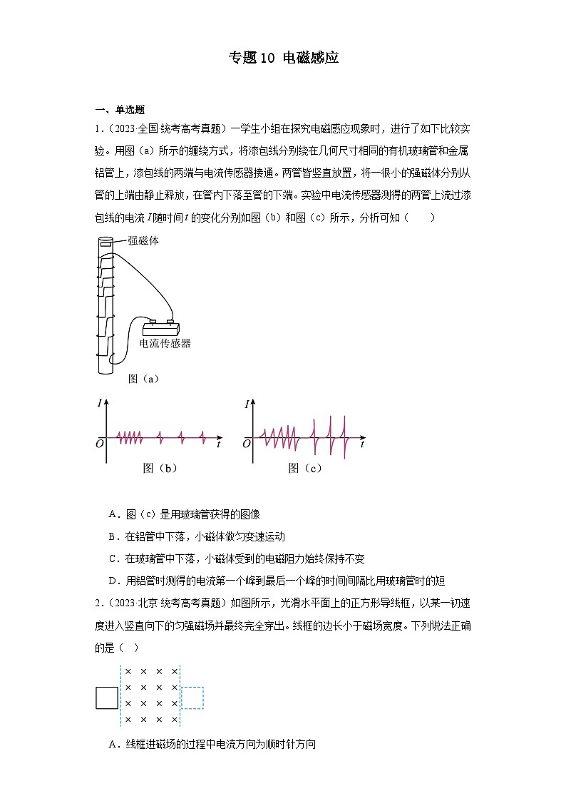专题10 电磁感应 (原卷版)第1页