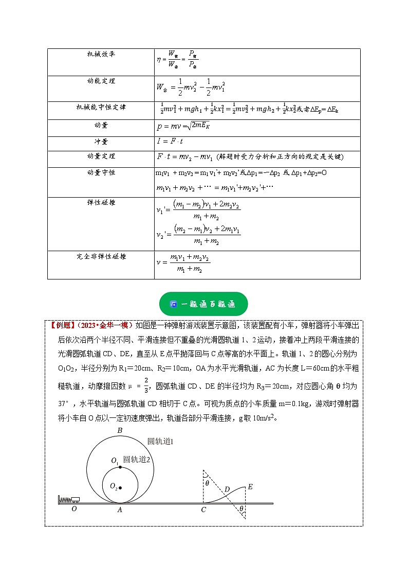 大题精练02 力学三大观点的综合应用问题——2024年高考物理题型突破限时精练02