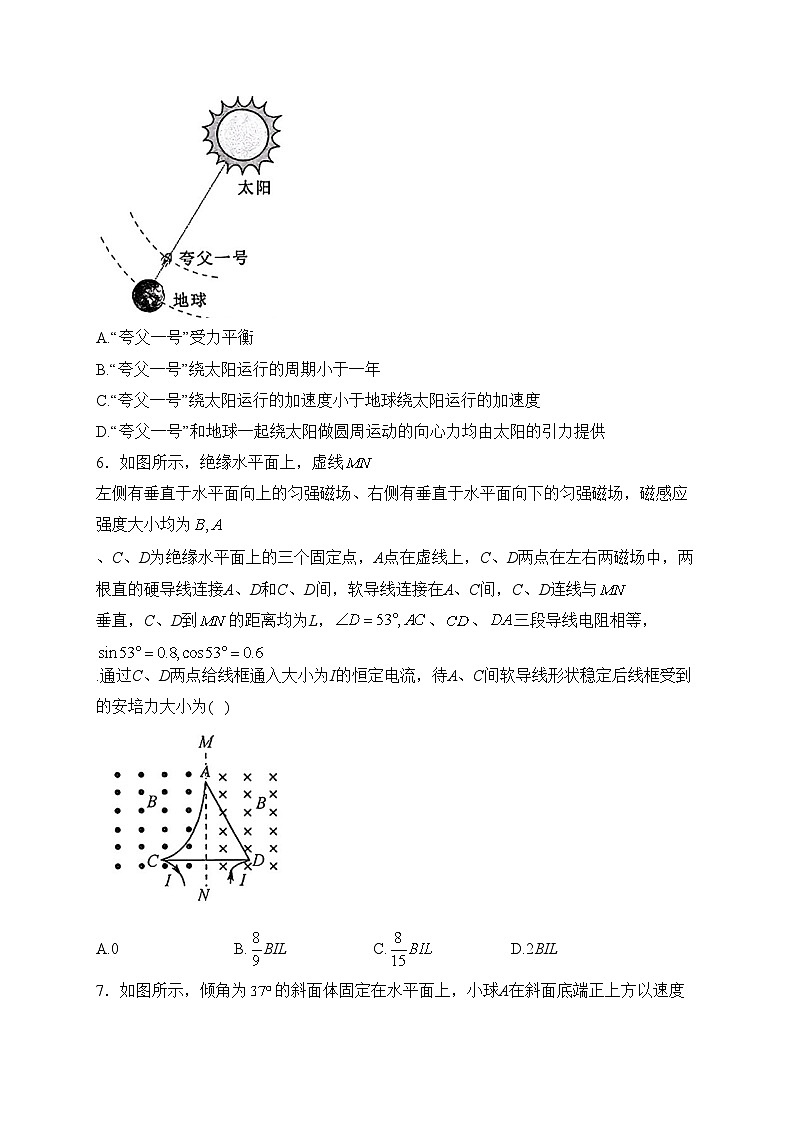 东北三省部分学校2024届高三下学期3月联考模拟检测物理试卷(含答案)第3页