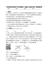 广西壮族自治区南宁市名校联盟2024届高三适应性考试二模物理试卷(含答案)