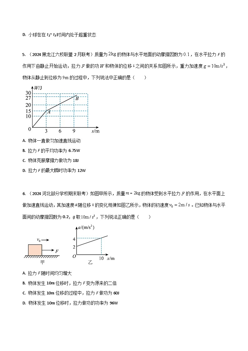 热点6与图像结合的运动和力（原卷版）第3页