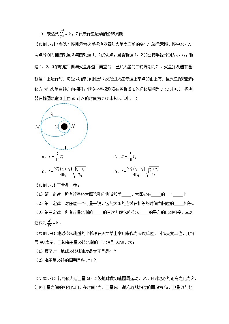7.1 行星的运动（知识解读）（原卷版）第2页
