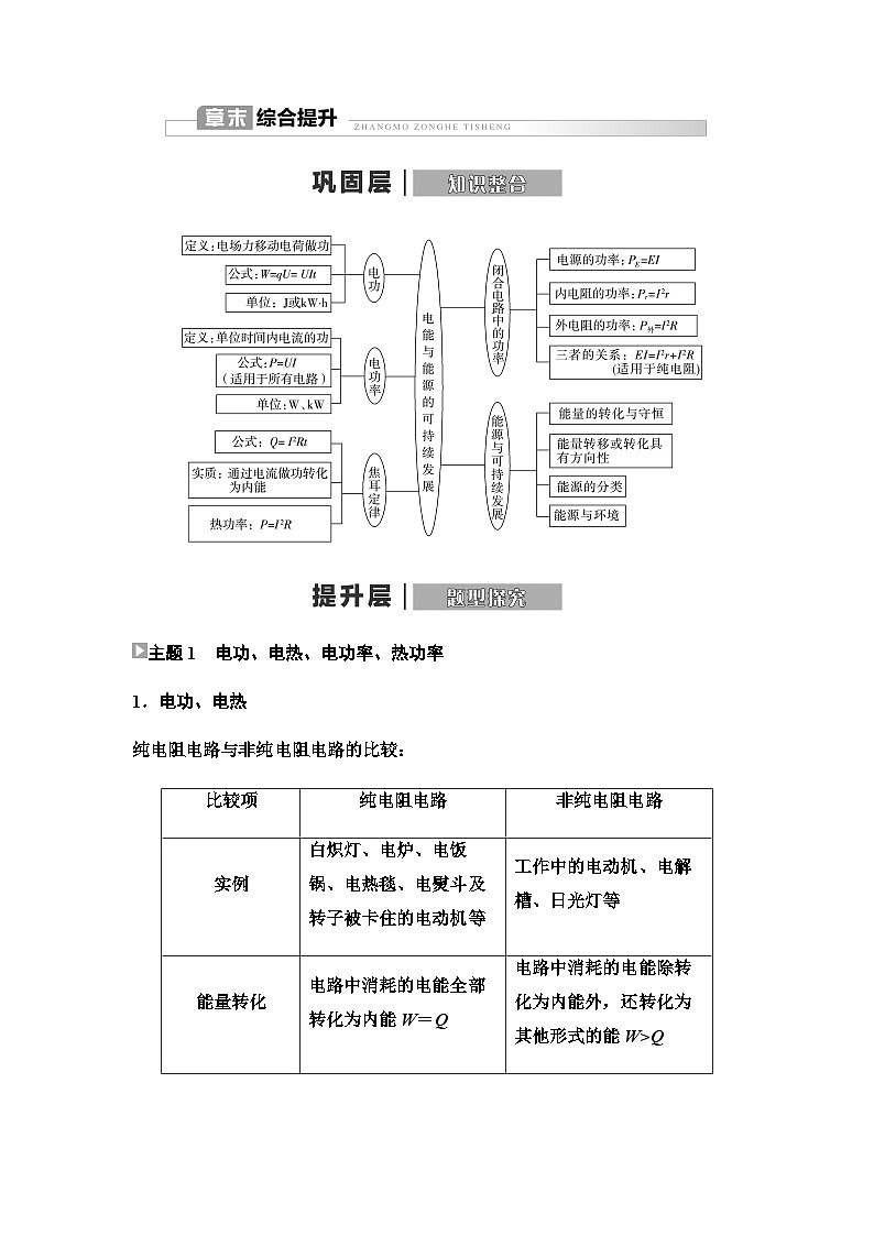 粤教版高中物理必修第三册第5章章末综合提升学案01