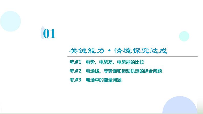 粤教版高中物理必修第三册第1章素养提升课2电场能的性质课件第3页