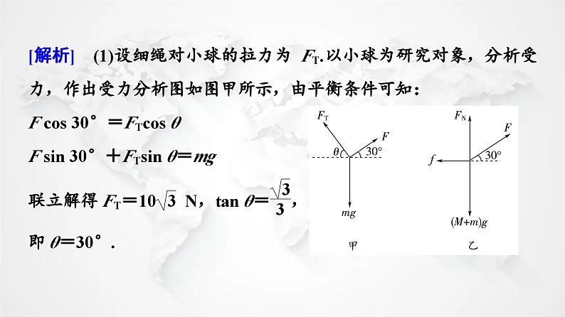 粤教版高中物理必修第一册第3章素养培优课3力的合成与分解、共点力的平衡课件+学案07