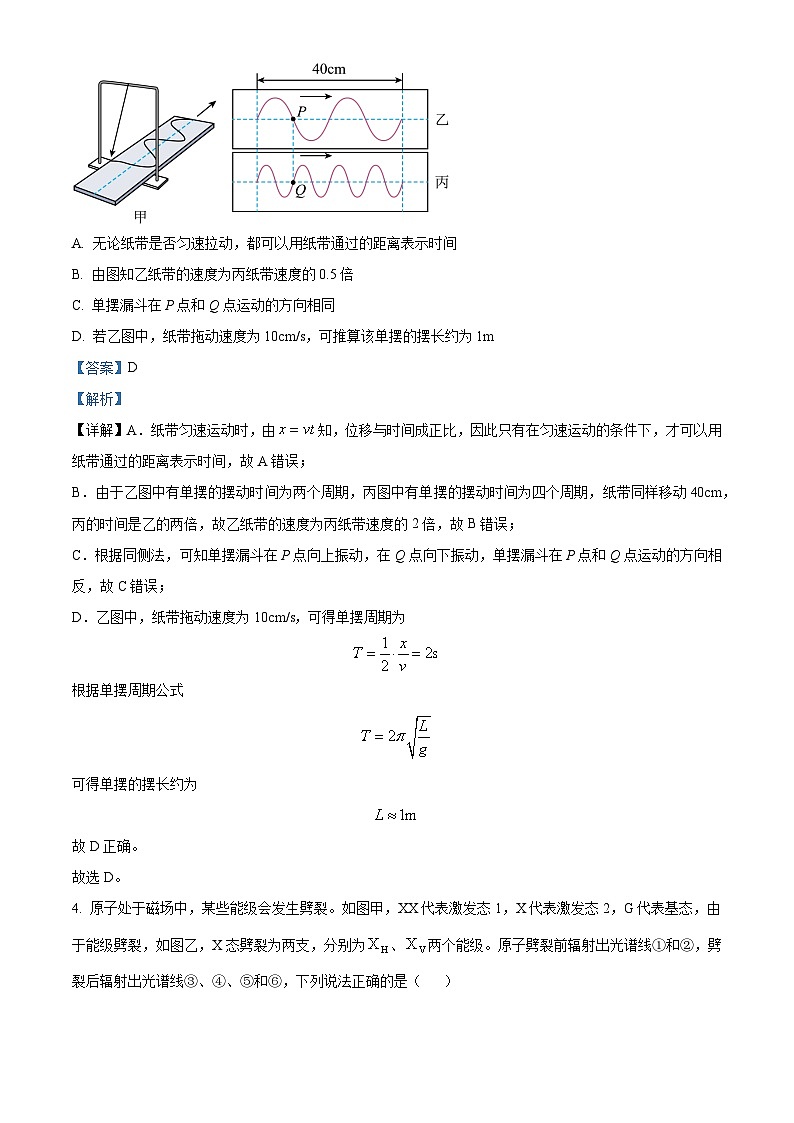 2024届江西省九江一中等二校高三下学期二轮复习阶段性检测模拟预测物理试题（解析版）03