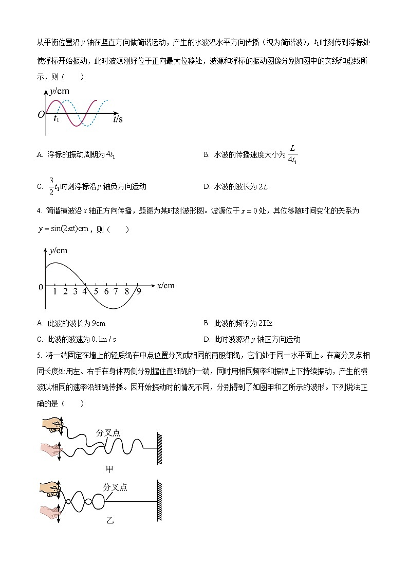 重庆市万州第二高级中学2023-2024学年高二下学期3月月考物理试题（原卷版+解析版）02