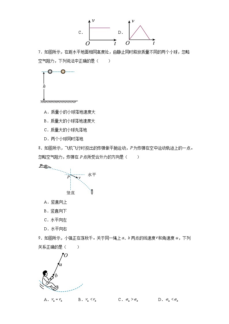 2024年1月四川省普通高中学业水平合格性考试物理试题（含解析）第2页