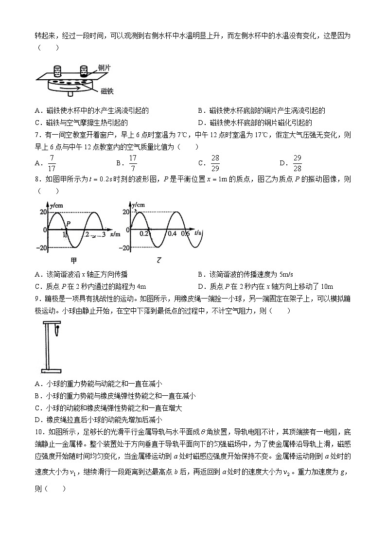 2024届辽宁省高三下学期4月高考扣题卷（一）物理试卷第3页
