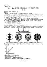 2024届山东省齐鲁名校高三下学期第三次学业质量联合检测物理试题及答案