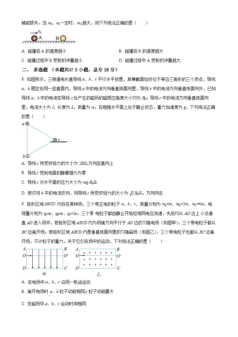 安徽省桐城中学2023-2024学年高二下学期开学检测物理试题（Word版附解析）03
