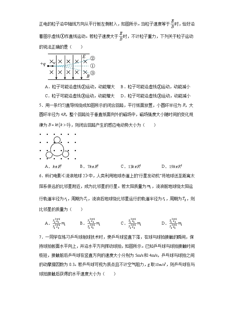 2024届河北省唐山市普通高中高三下学期学业水平选择性考试一模物理试题及答案02
