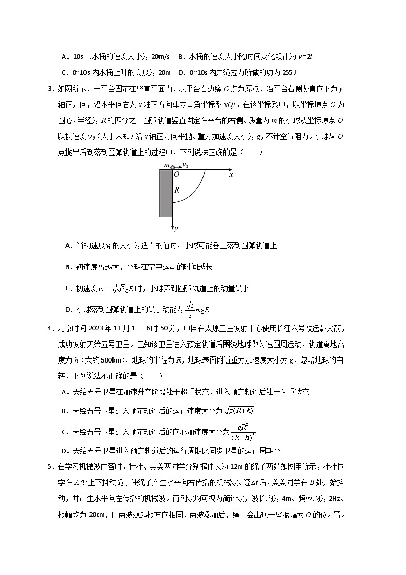2024年高考第二次模拟考试卷：物理（广东卷）（考试版）02