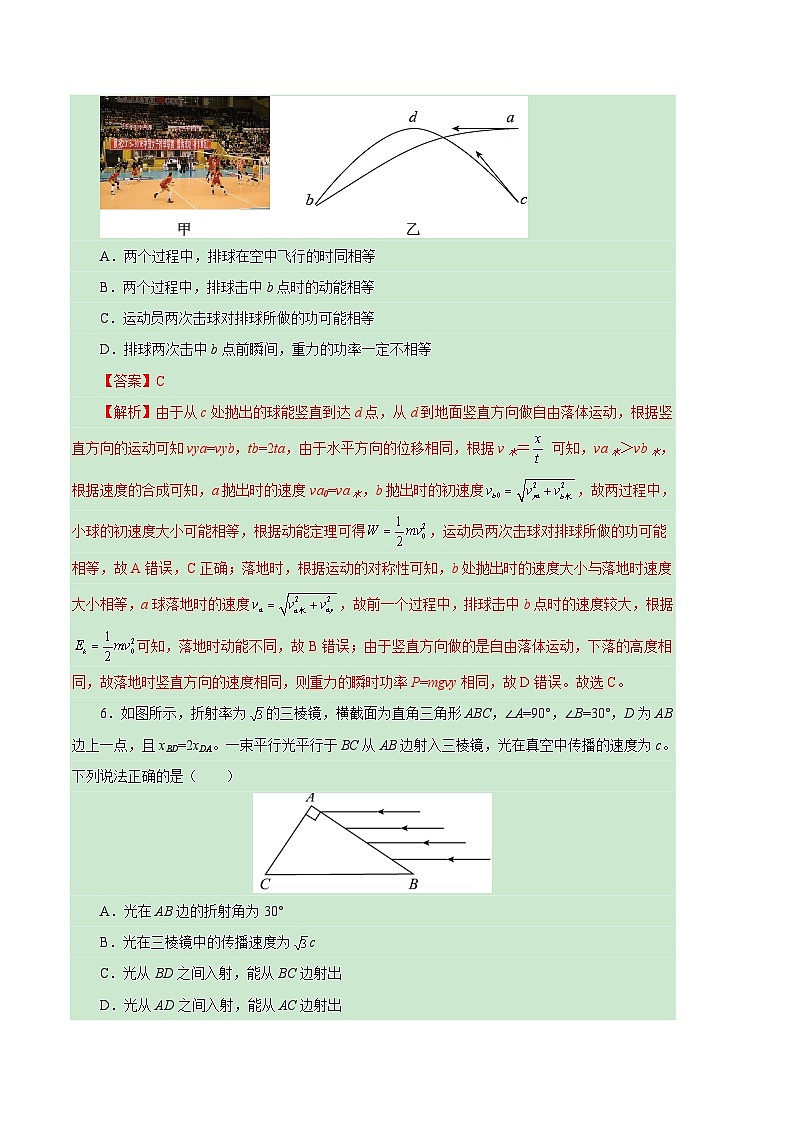 2024年高考第二次模拟考试：物理（江苏卷）（解析版）03
