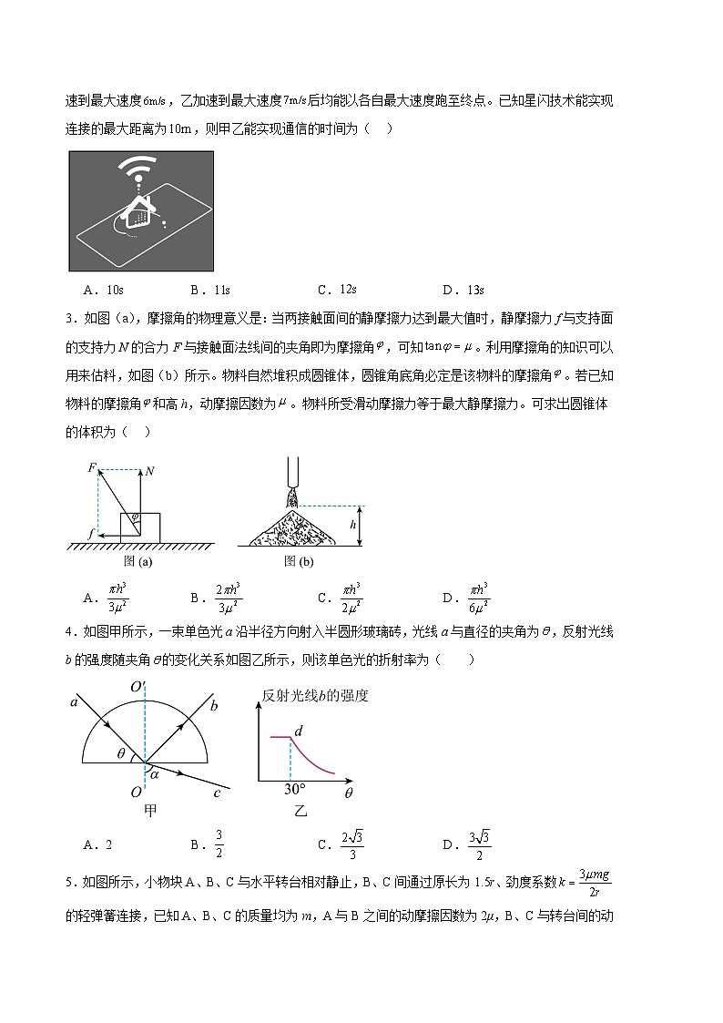 2024年高考第二次模拟考试：物理（山东卷）（考试版）第2页
