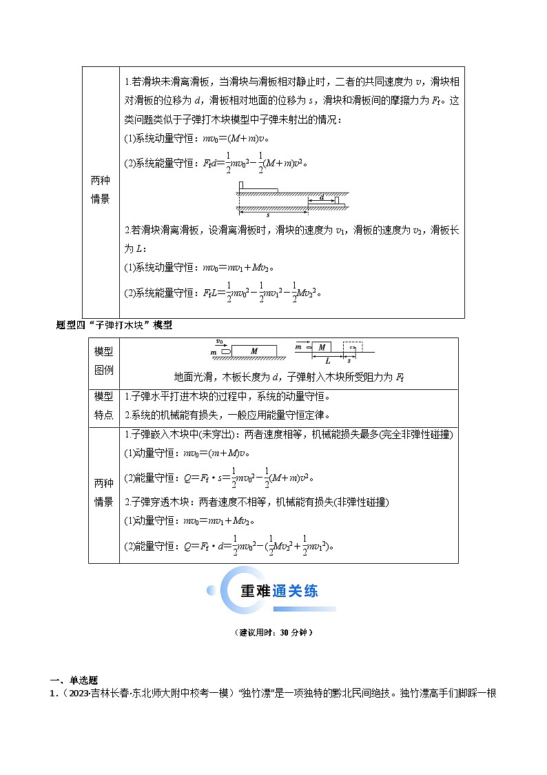 热点05 碰撞与类碰撞模型（原卷版）第3页