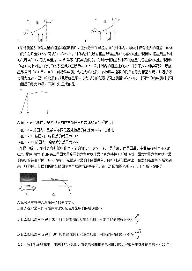 2024湖南省新高考教学教研联盟高三下学期4月第二次联考试题物理含解析第2页