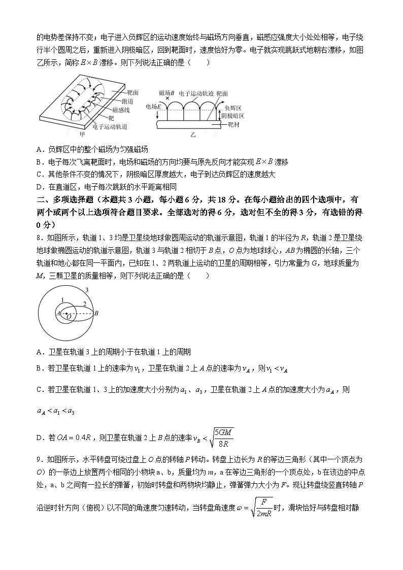 河北省衡水市部分高中2024届高三下学期一模物理试卷（Word版附解析）03