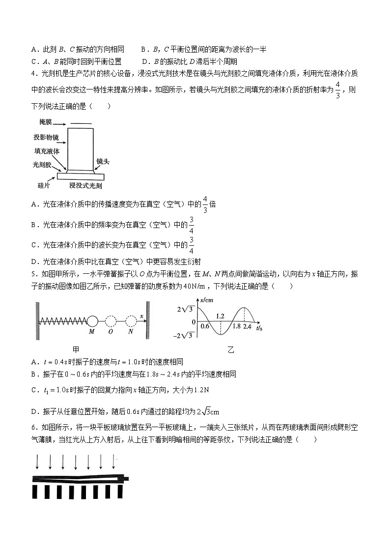 江西省赣州市十八县（市）24校2023-2024学年高二下学期期中考试物理试卷（Word版附解析）02