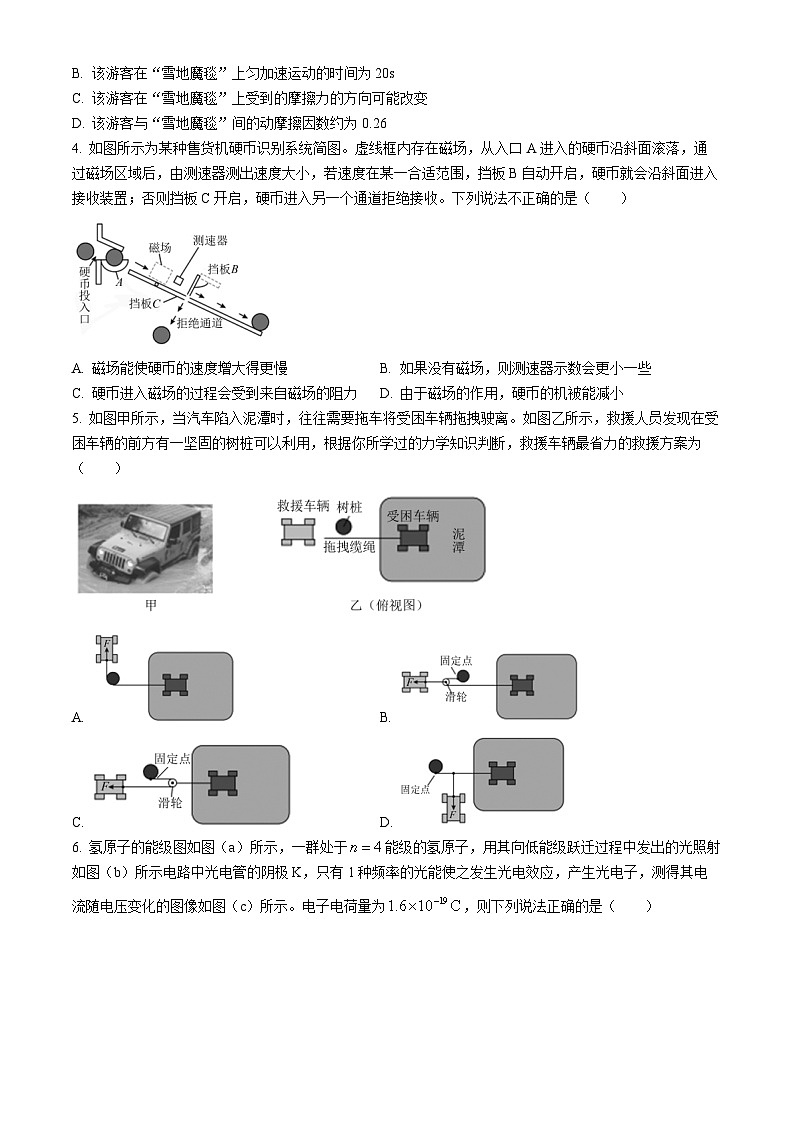 2024届河北省承德市部分高中高三下学期二模物理试题02