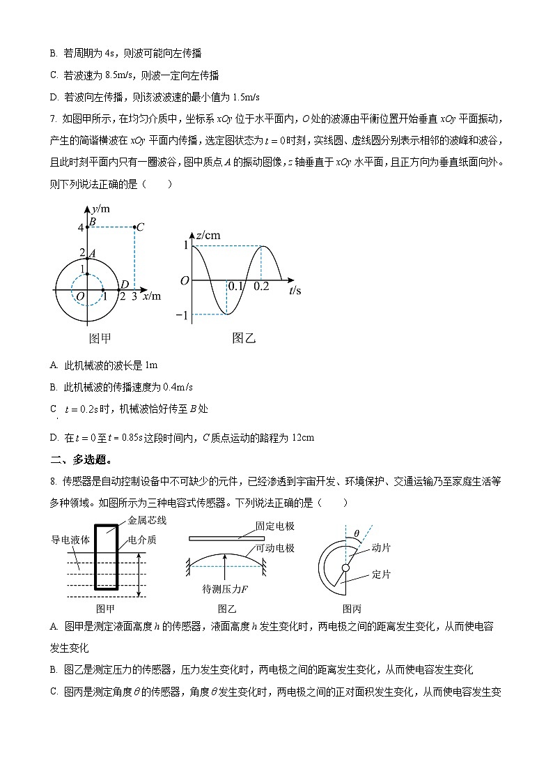 吉林省长春市朝阳区长春外国语学校2023-2024学年高二下学期4月月考物理试题（原卷版+解析版）03