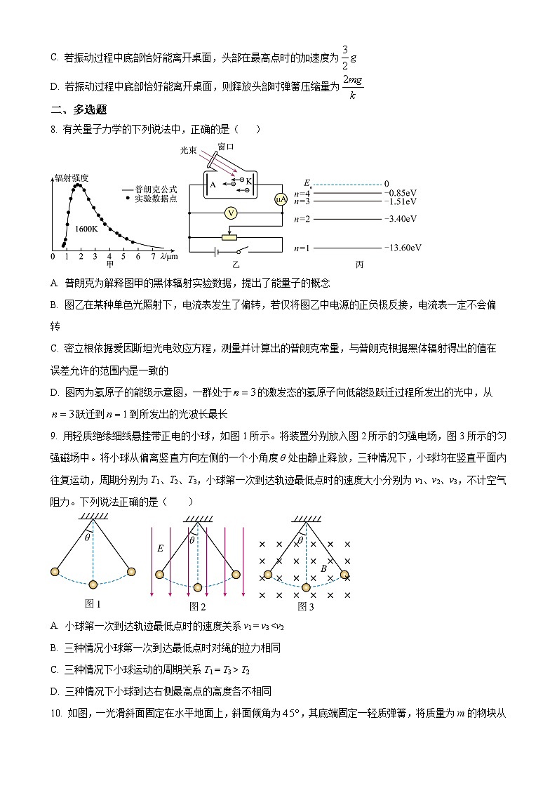 辽宁省沈阳市浑南区东北育才学校2023-2024学年高二下学期4月月考物理试题（原卷版）第3页