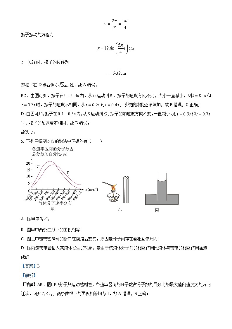 辽宁省沈阳市浑南区东北育才学校2023-2024学年高二下学期4月月考物理试题（解析版）第3页
