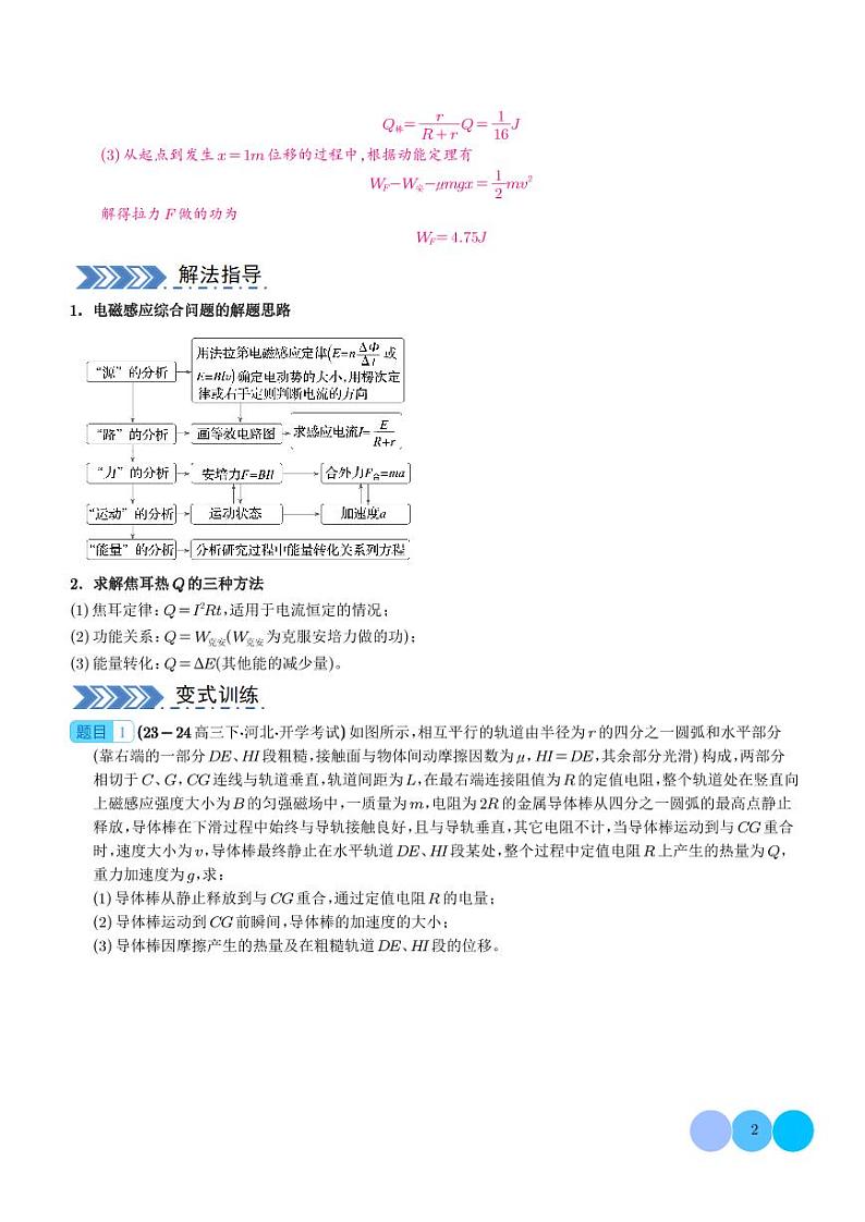 电磁感应综合问题（解析版）第2页