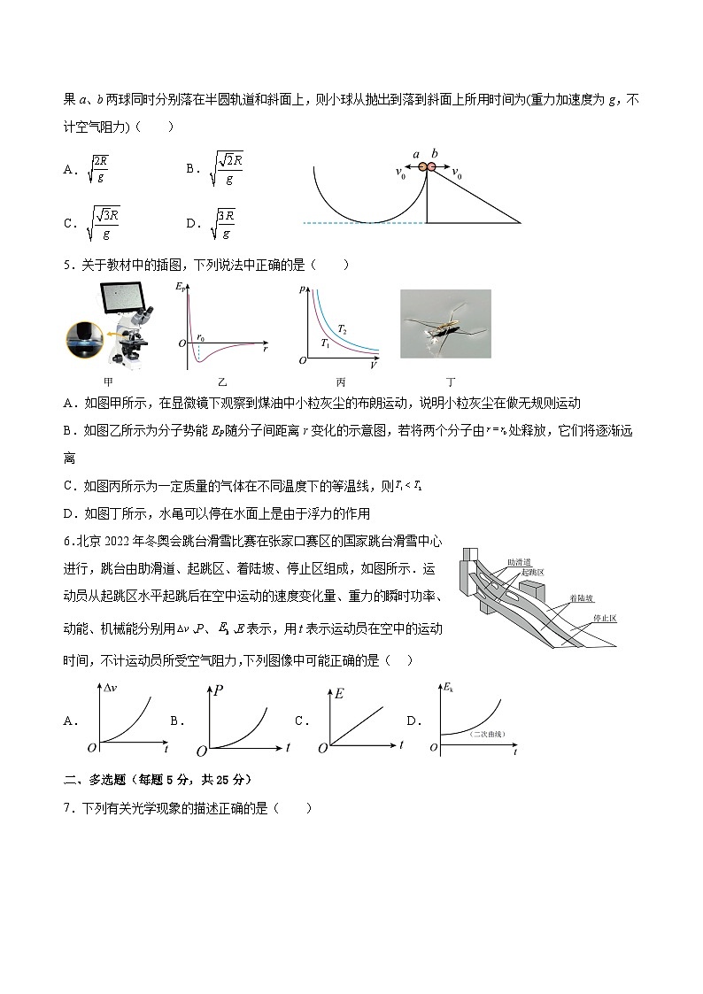 2023届湖南省怀化市铁路第一中学高三下学期第二次月考物理试题（解析版）02
