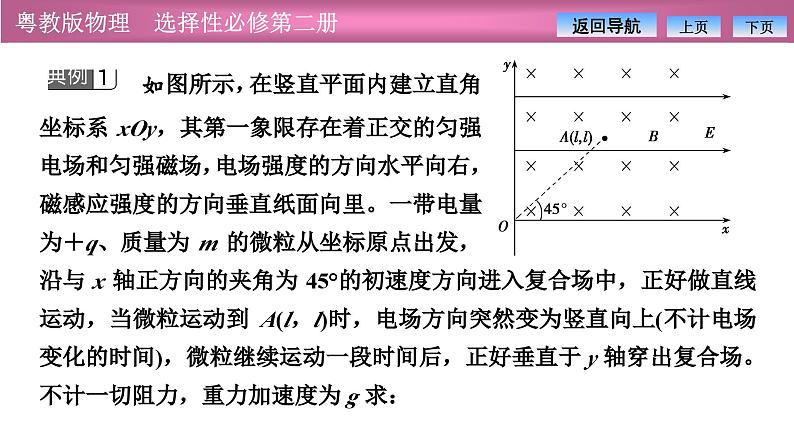 2023-2024学年粤教版（2019）选择性必修第二册 第一章 习题课二 带电粒子在复合场中的运动 课件05