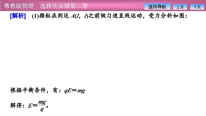 2023-2024学年粤教版（2019）选择性必修第二册 第一章 习题课二 带电粒子在复合场中的运动 课件07