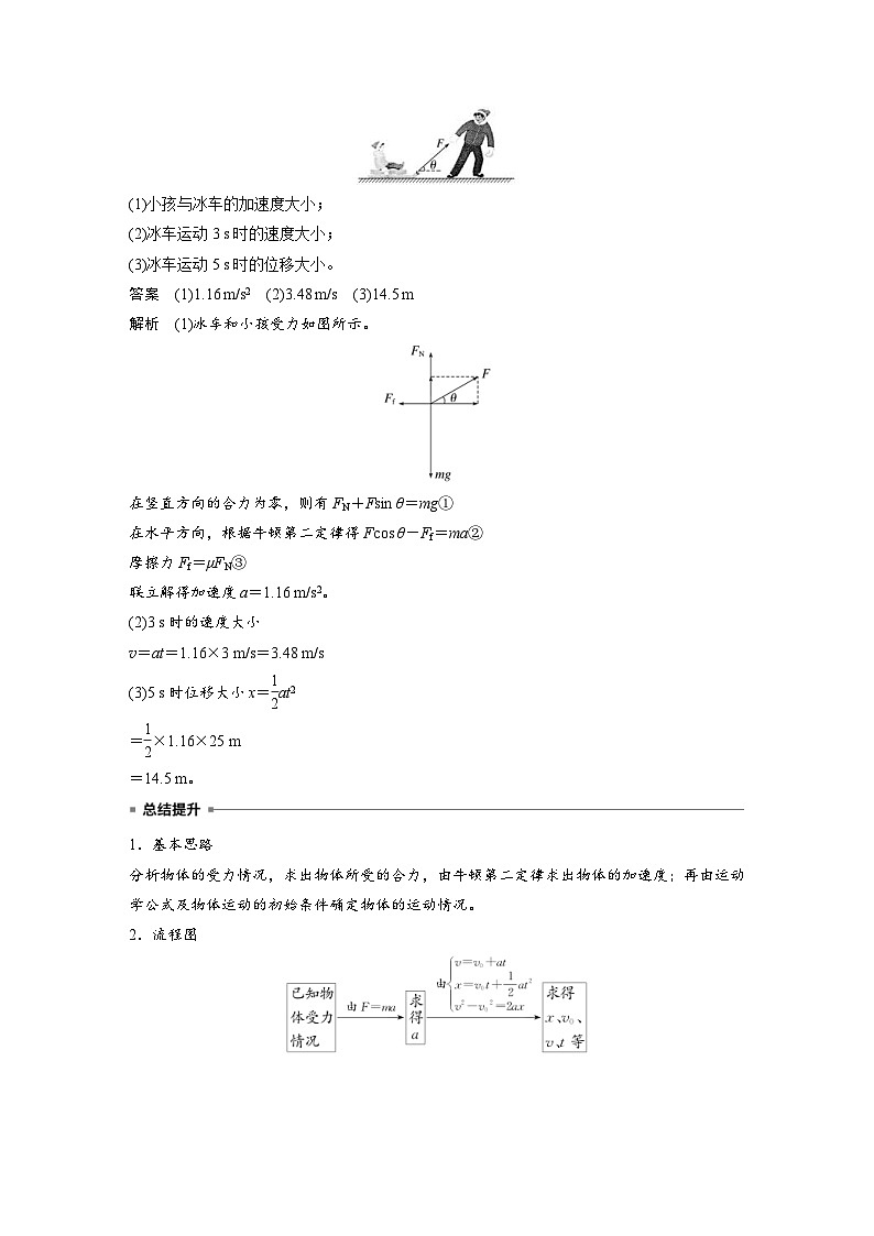 2024年高中物理新教材同步学案 必修第一册第4章　5　牛顿运动定律的应用（含解析）02