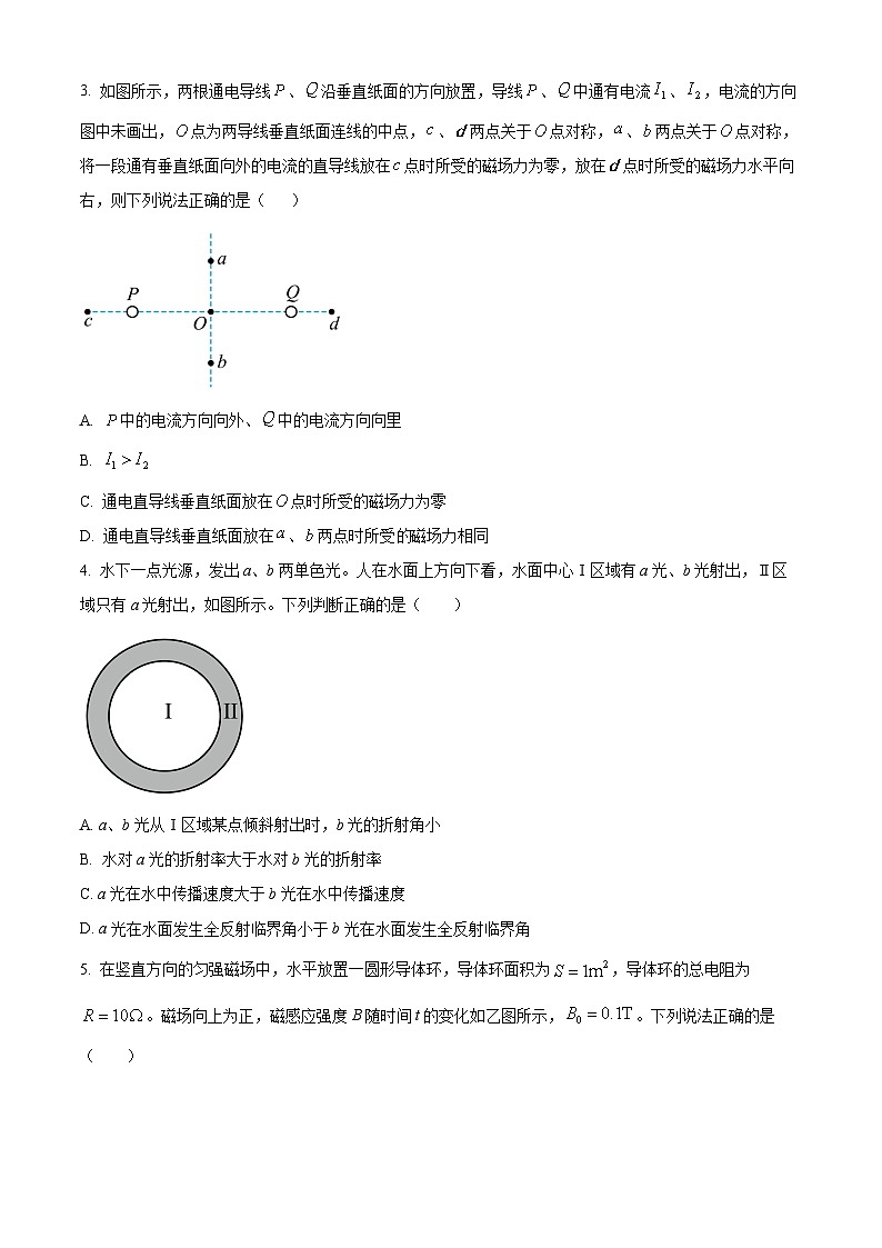 江西省吉安市多校联考2023-2024学年高二下学期3月月考物理试题（Word版附答案）02