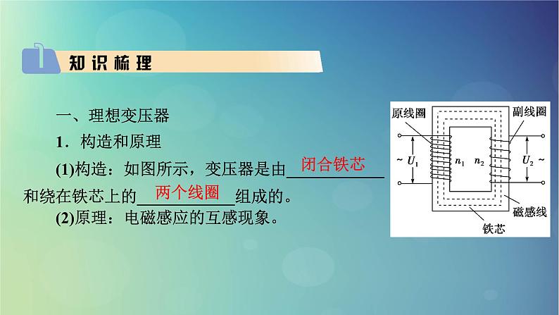 2025高考物理一轮总复习第13章交变电流电磁振荡和电磁波传感器第32讲理想变压器电能的输送课件第3页