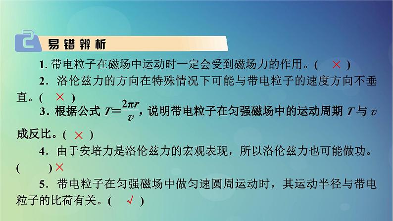 2025高考物理一轮总复习第11章磁场第28讲带电粒子在匀强磁场中运动课件08