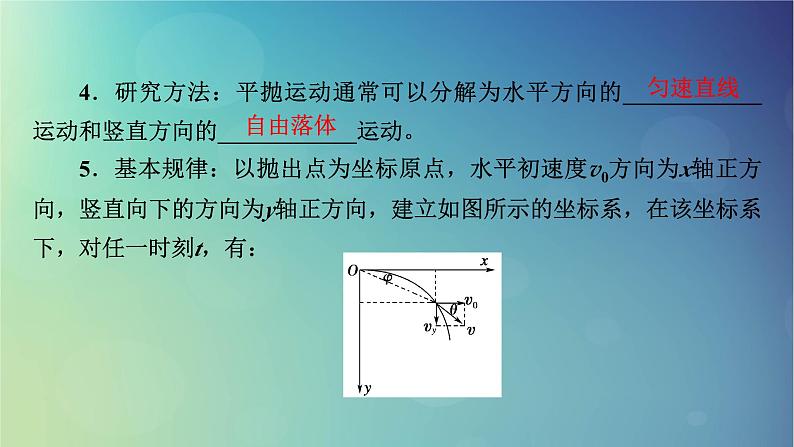 2025高考物理一轮总复习第4章抛体运动与圆周运动第12讲抛体运动课件04