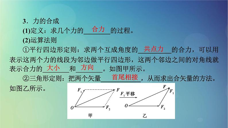 2025高考物理一轮总复习第2章相互作用第7讲力的合成与分解课件05